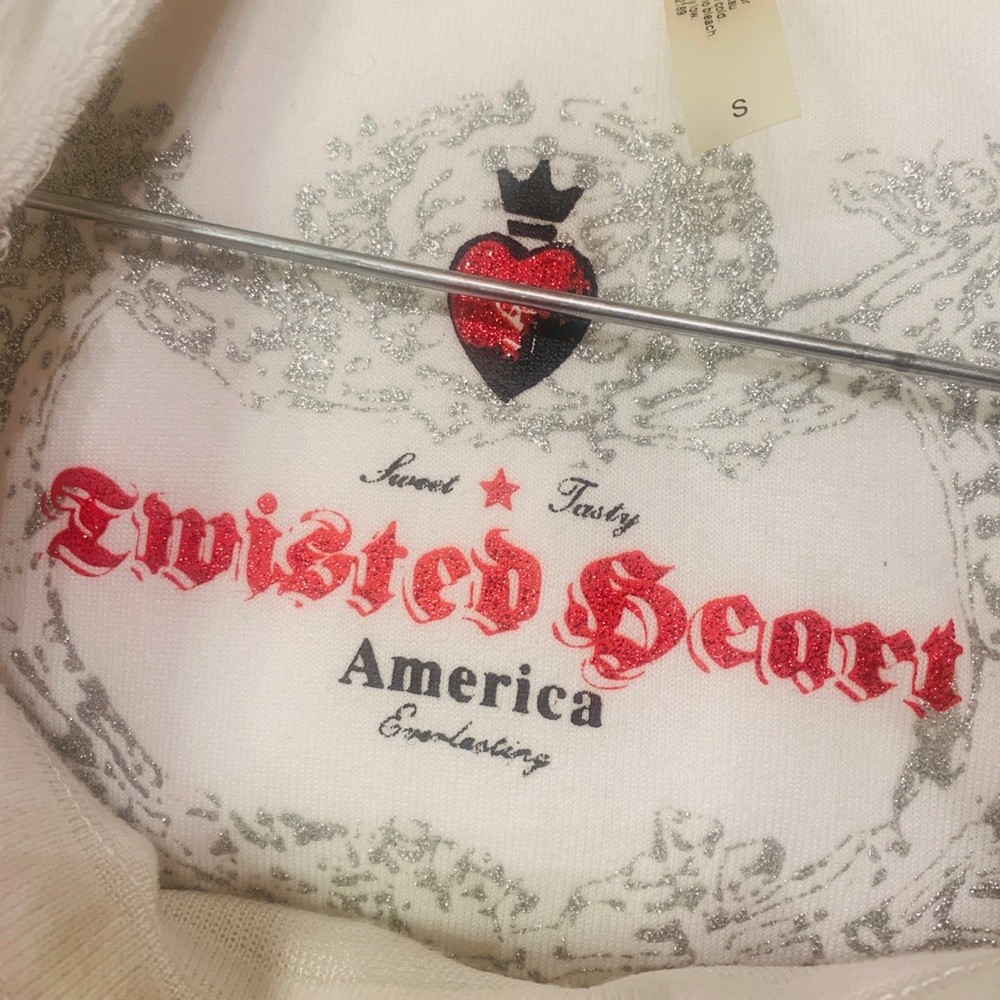Rare NWT Twisted Heart White Sweatsuit